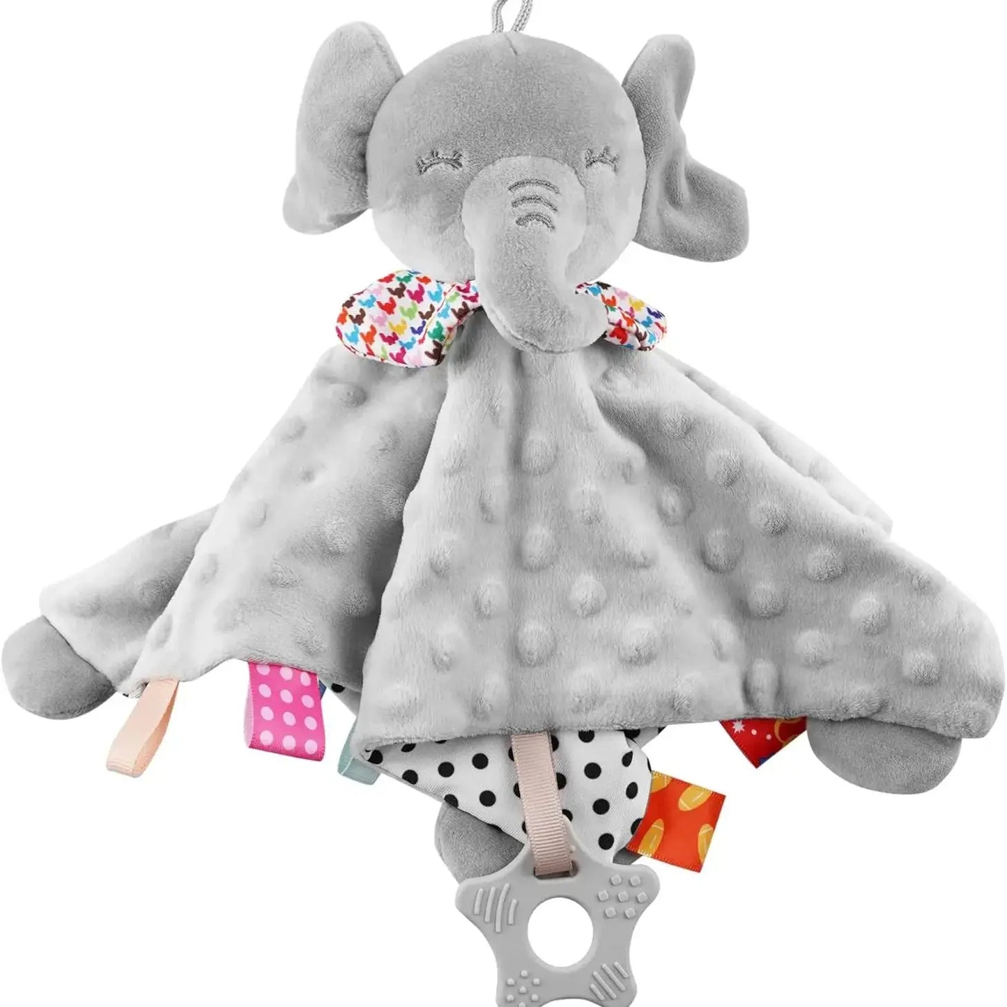Doudou Couverture Bébé en Forme d’Éléphant – Couverture Douce et Apaisante pour Nouveau-né