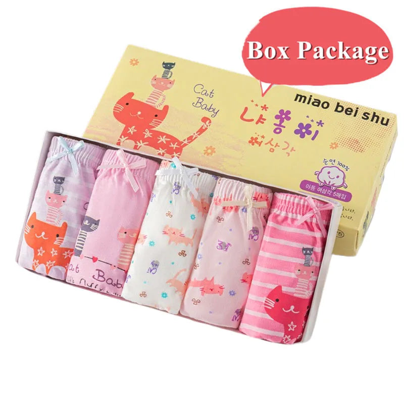 5 pièces/ensemble sous-vêtements pour fille coton mignon motif licorne petites filles culottes respirant confort enfants Hipster slips