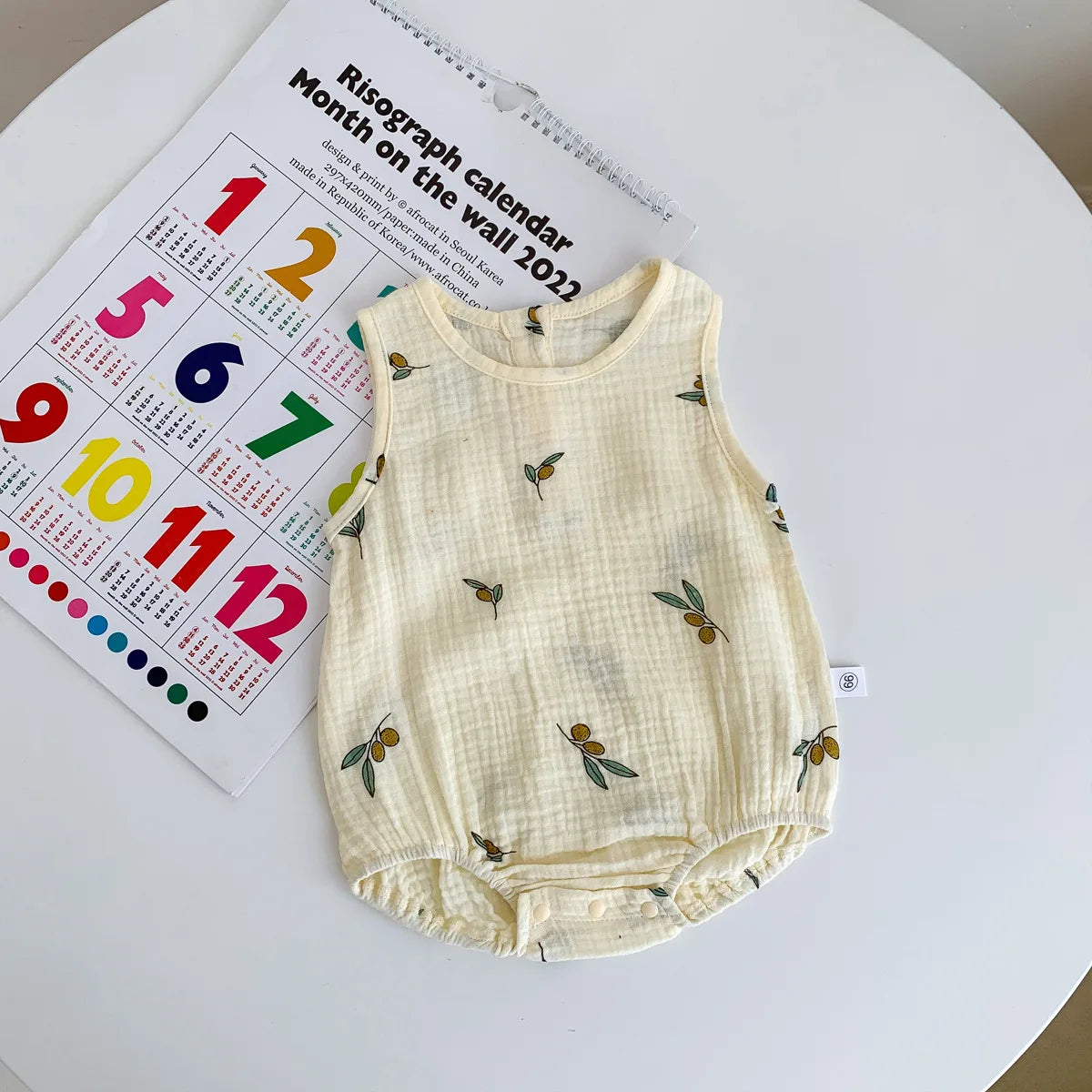 Barboteuse bébé en coton léger – Tenue d’été confortable pour nouveau-né (0-24 mois)