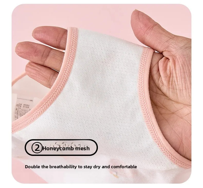 Lot de 4 Sous-Vêtements Bébé Fille en Coton Doux – Confort Petit Trésor