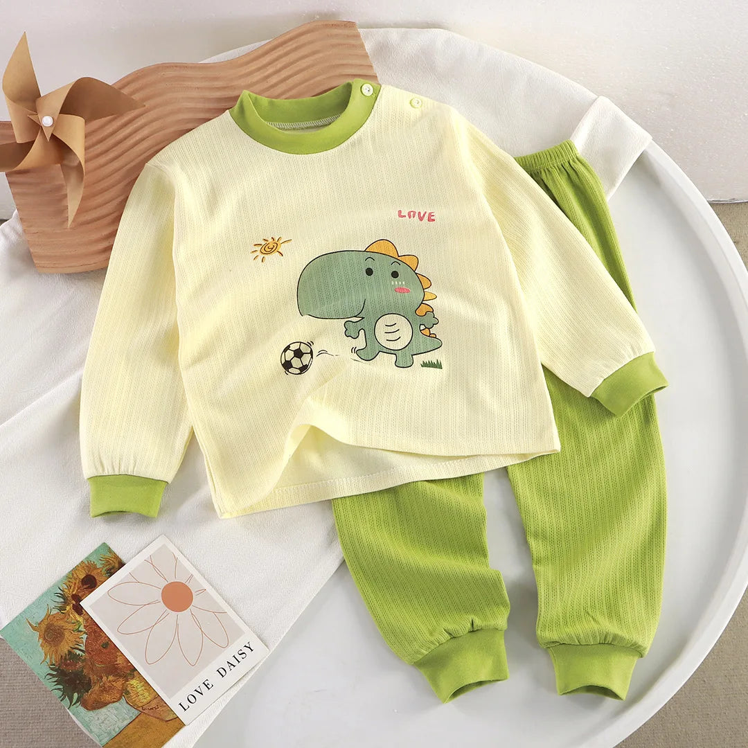 Pyjama enfant en coton à motifs animés – Confort doux pour filles et garçons