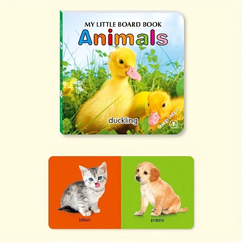 Livres cartonnés sensoriels pour bébé – Couleurs, animaux & formes