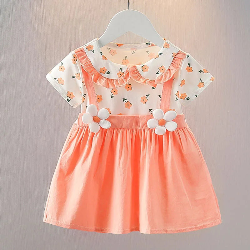 Robe Princesse Fleurie Élégance™ – Robe d’Été Chic pour Petite Fille (1 à 4 ans)