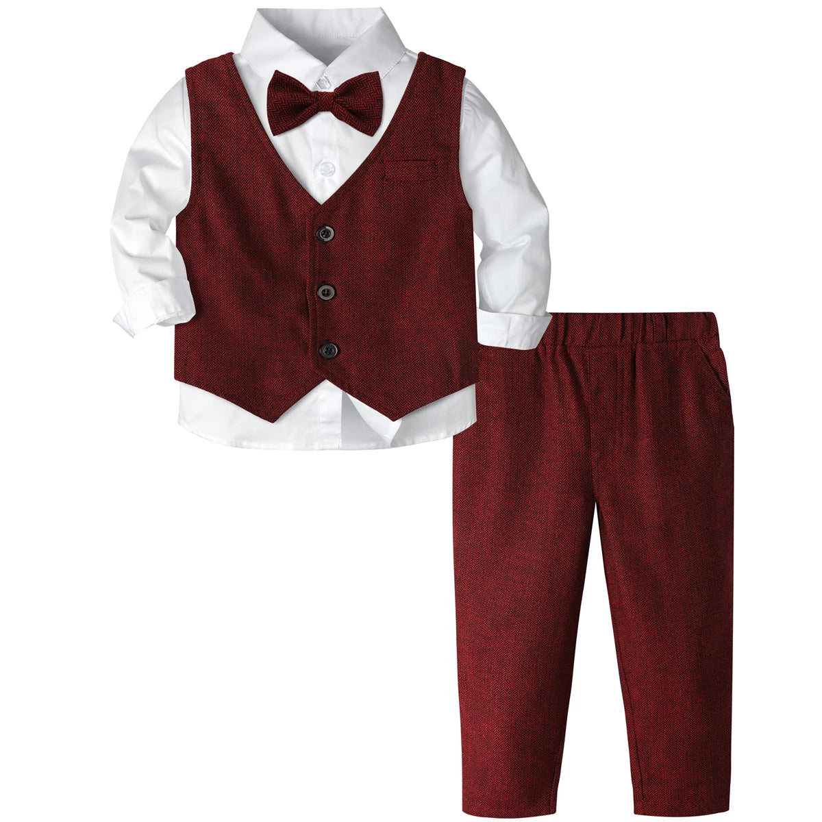 Ensemble de costumes pour bébés garçons, Blazer pour tout-petits, costumes de mariage pour nourrissons, tenue de baptême, smoking, ensembles de vêtements formels de noël pour enfants
