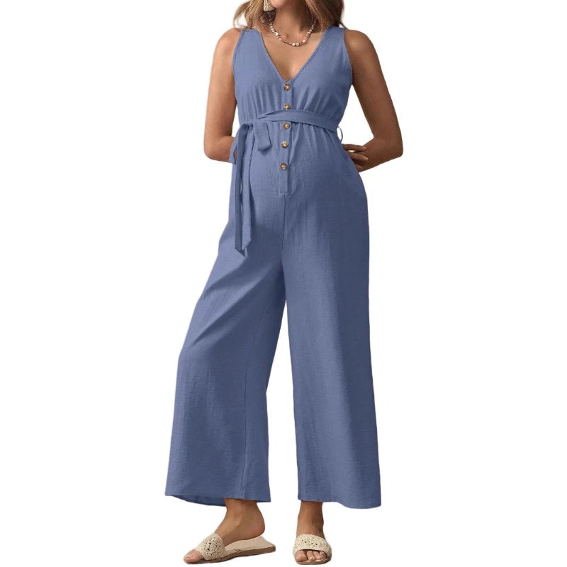Combinaison de maternité élégante et confortable – Tenue grossesse légère pour future maman | Collection Maman