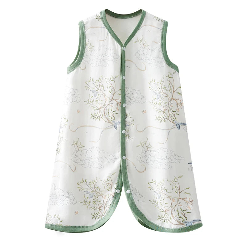 Gigoteuse bébé en mousseline de coton – Sac de nuit respirant (printemps / été)