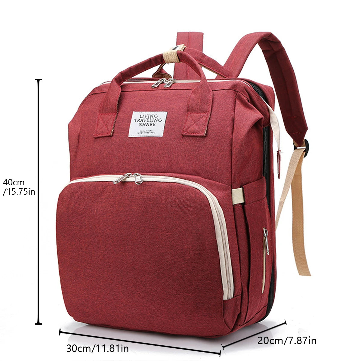 Sac à Dos Bébé Multifonction avec Lit Pliant – Sac à Langer Grande Capacité