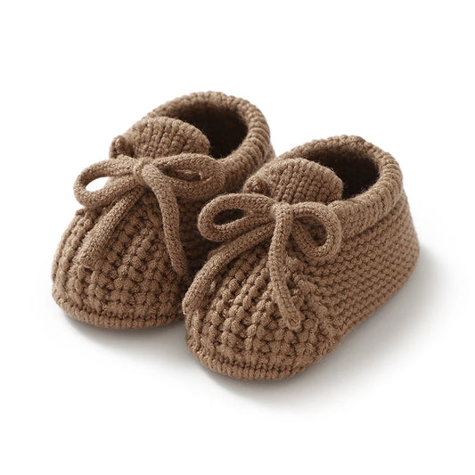Chaussons Tricot Douceur™ – Bottines Souples pour Nouveau-Né (0–12 mois)