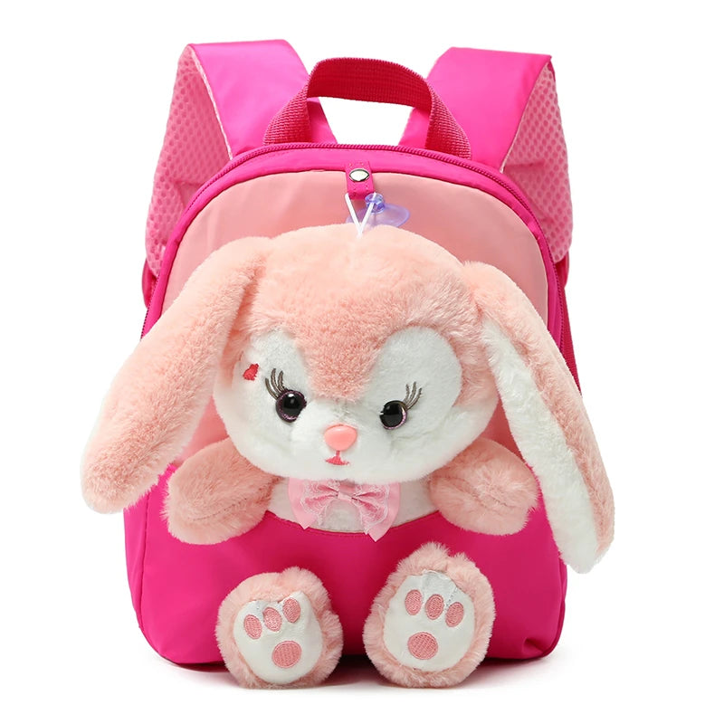 Sac à Dos Enfant Lapin 3D – Cartable Mignon et Doux pour Maternelle