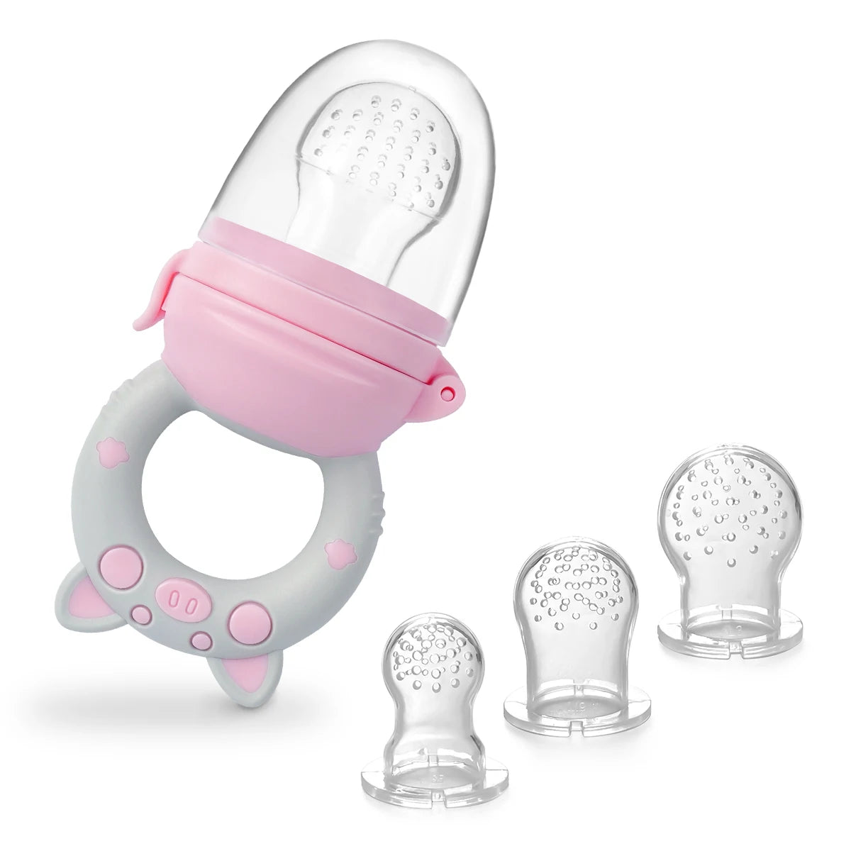 Mangeoire à fruits bébé en silicone – Apprentissage sécurisé