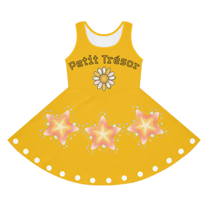 Robe d’été sans manches pour fille – Les Petits Trésors | Légère & élégante