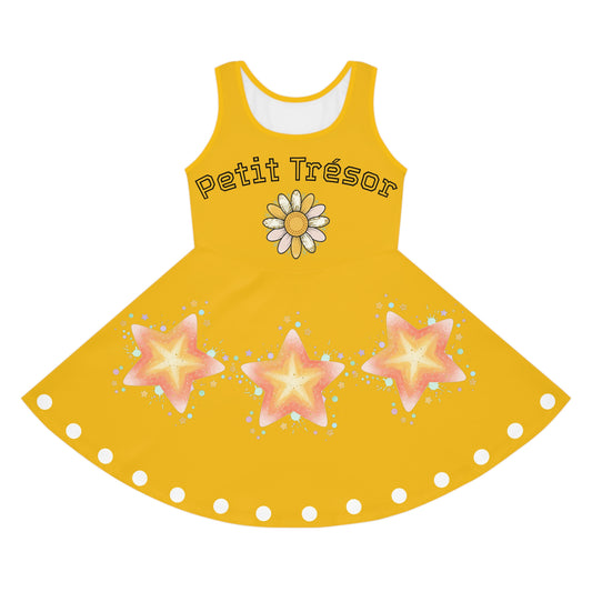 Robe d’été sans manches pour fille – Les Petits Trésors | Légère & élégante