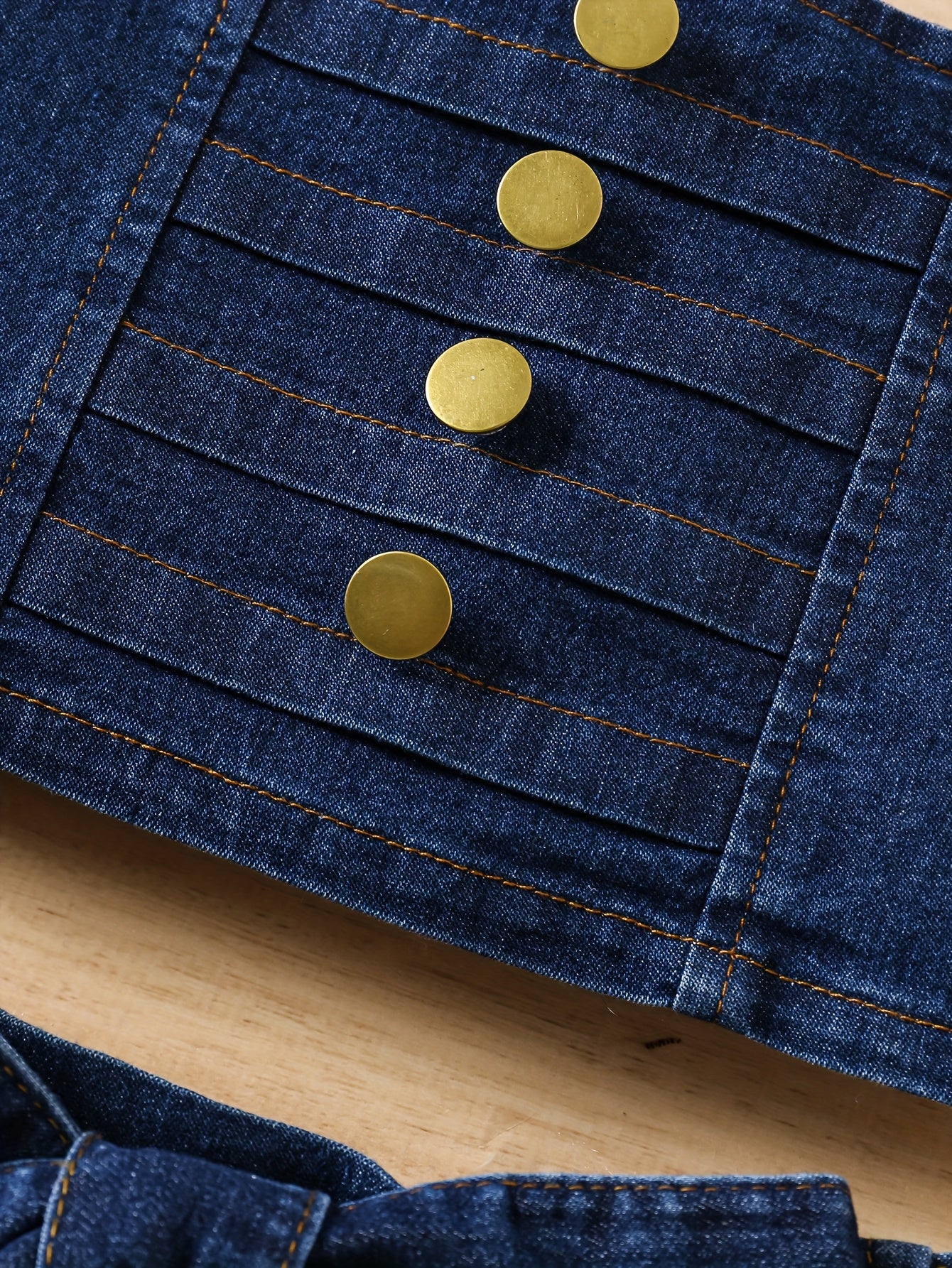 Ensemble jupe & haut en denim – Petite Demoiselle Chic