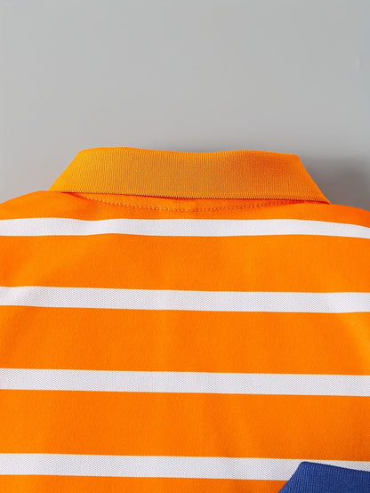 Ensemble Polo Rayé 3 Pièces Garçon – Style Sport Chic Été