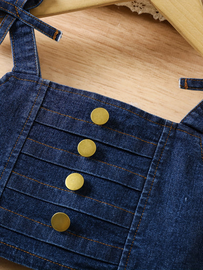 Ensemble jupe & haut en denim – Petite Demoiselle Chic