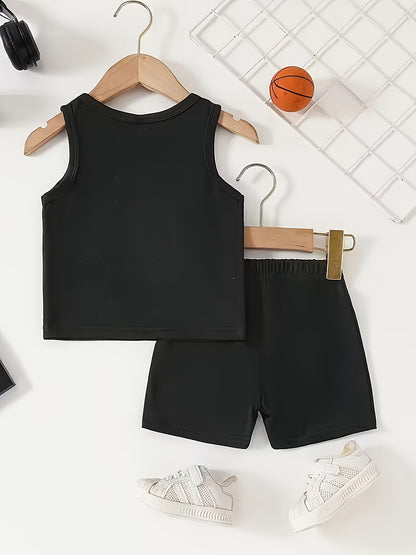 Ensemble été bébé garçon 2 pièces « I LOVE MOM » – Débardeur + Short