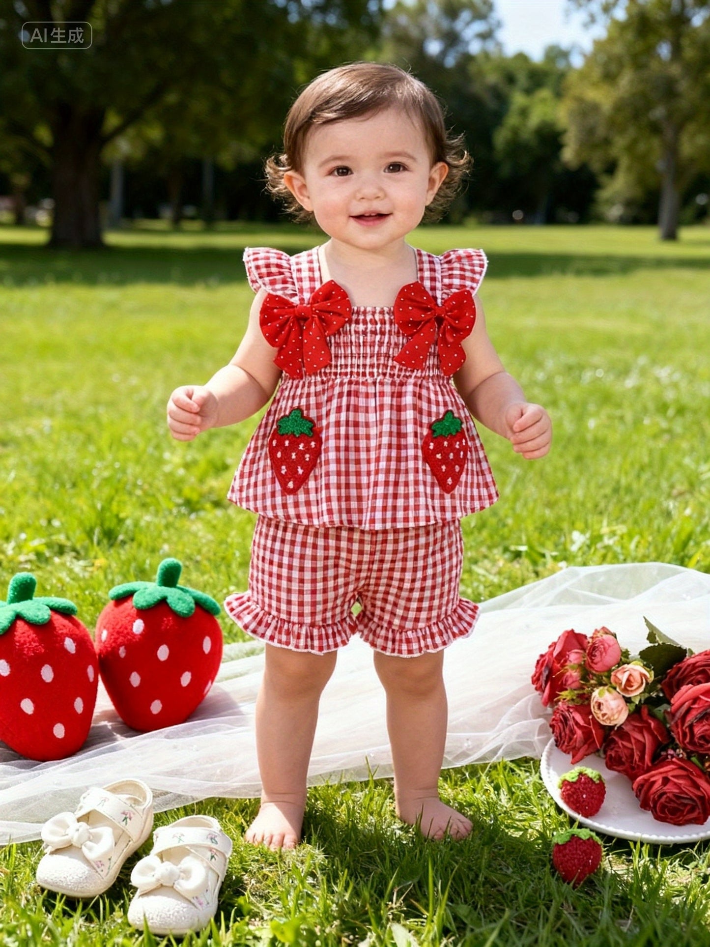 Ensemble fraise adorable – Petite Gourmandise d’Été