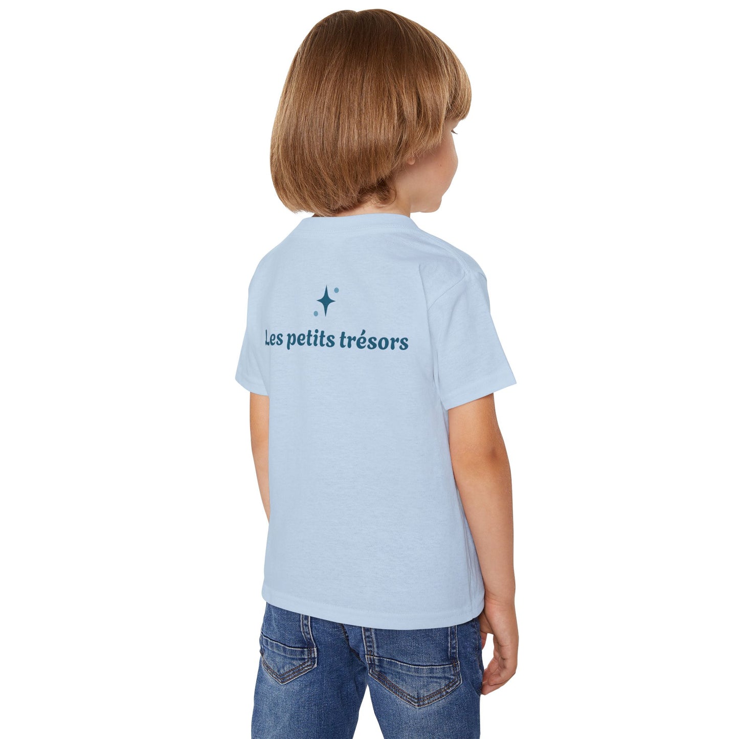 T-shirt pour tout-petits — Bleu Astronaute Ours « Petit trésor d’amour »