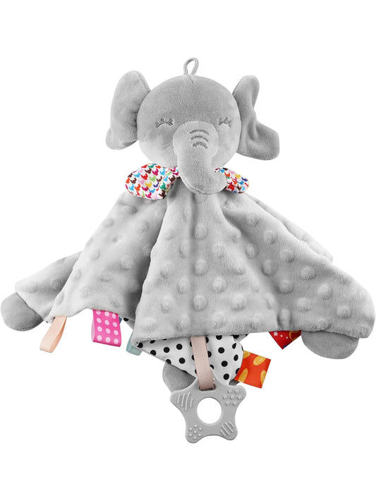 Doudou Couverture Bébé en Forme d’Éléphant – Couverture Douce et Apaisante pour Nouveau-né
