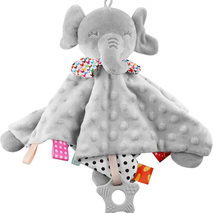 Doudou Couverture Bébé en Forme d’Éléphant – Couverture Douce et Apaisante pour Nouveau-né