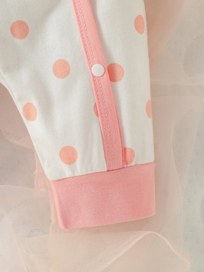 Pyjama Bébé 2 Pièces – Grenouillère + Bonnet Assorti (0–6 mois) | Doux & Confortable