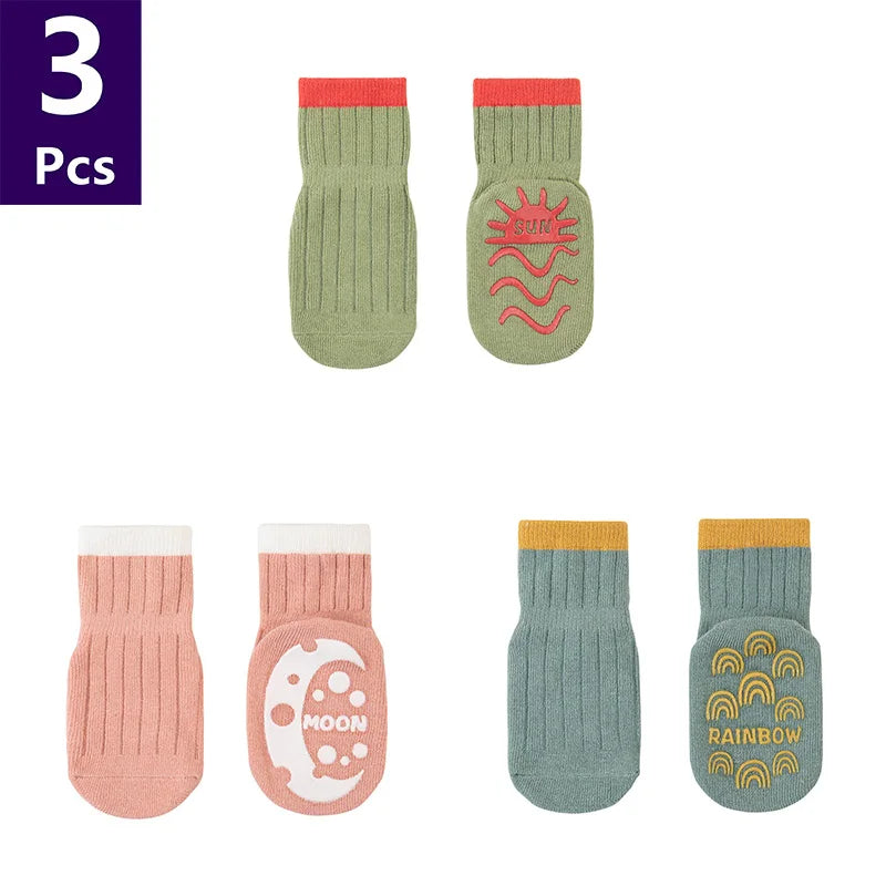Chaussettes Bébé Antidérapantes – Douces, Sécuritaires & Ultra Mignonnes
