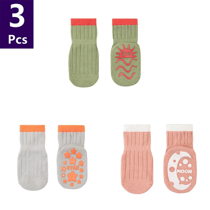 Chaussettes Bébé Antidérapantes – Douces, Sécuritaires & Ultra Mignonnes