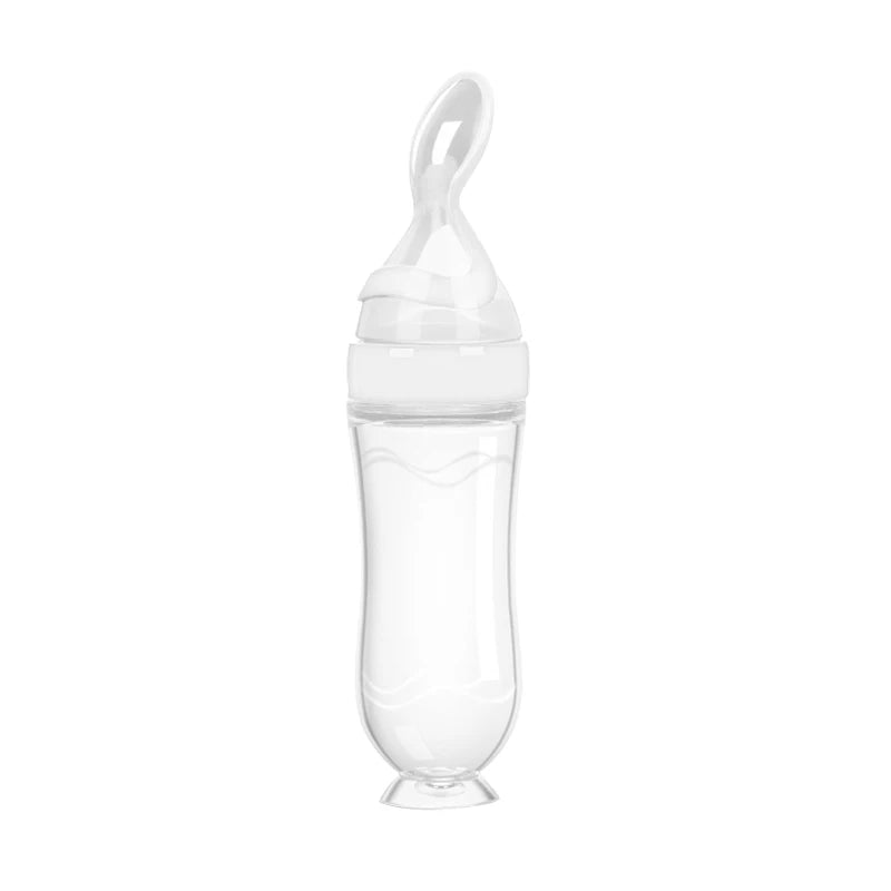Cuillère doseuse en silicone pour bébé – Alimentation facile & sécurisée