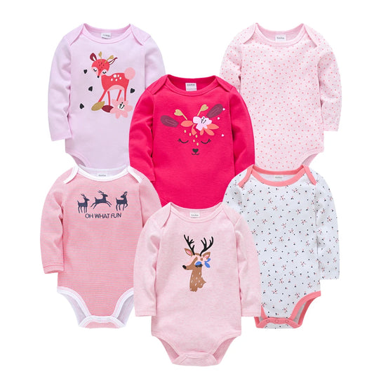 Ensemble Bébé Unisexe – Lot de Bodys en Coton Doux