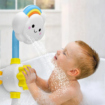 Jouet de bain bébé – Douchette/robinet à jet d’eau – Jeu sensoriel – Bain amusant
