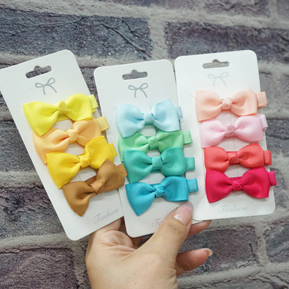 10/20 Pcs Boutique Tiny Baby Bows Grosgrain 2" Hair Bows Non-Slip Full Lined Alligator Clips for Baby Girls Toddlers
