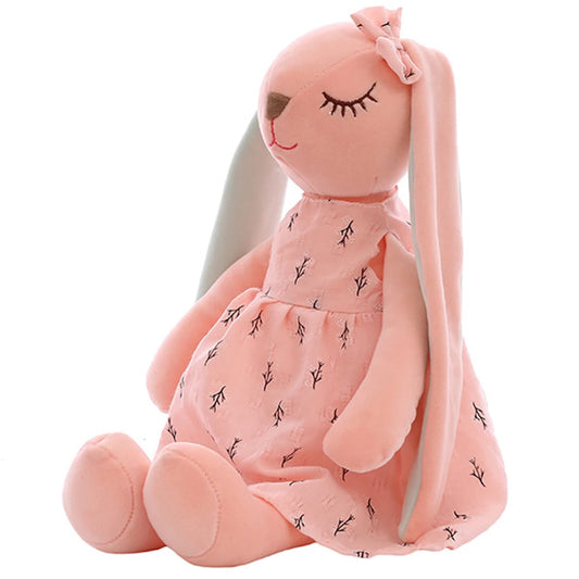 35CM mignon dessin animé longues oreilles lapin poupée bébé doux jouets en peluche pour enfants lapin dormir compagnon peluche animaux jouets nourrissons