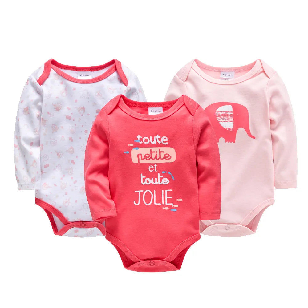 Ensemble Bébé Unisexe – Lot de Bodys en Coton Doux