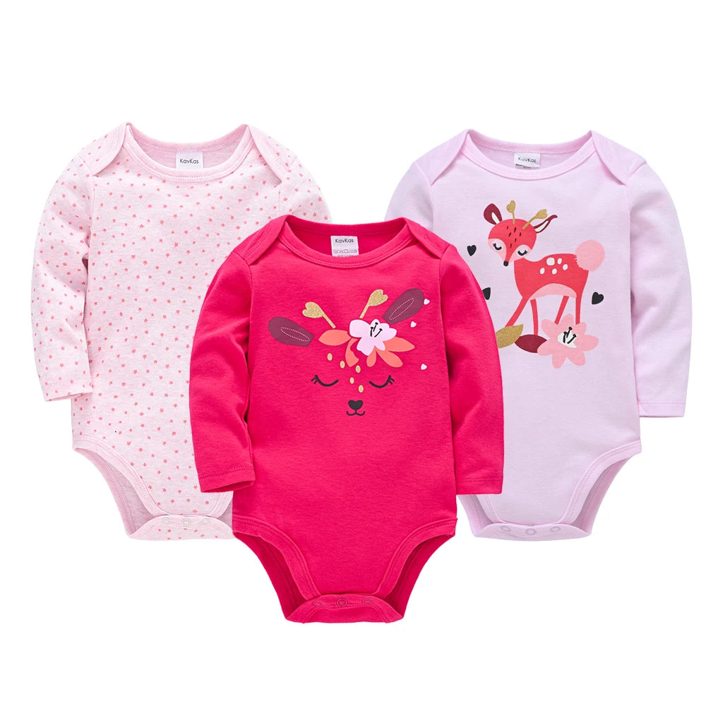Ensemble Bébé Unisexe – Lot de Bodys en Coton Doux
