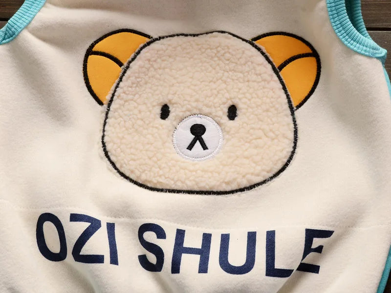 Ensemble Bébé 3 Pièces Douillet – Capuche & Pantalon (Unisexe)