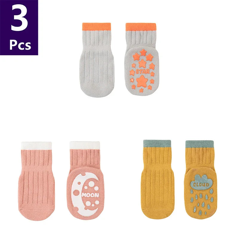 Chaussettes Bébé Antidérapantes – Douces, Sécuritaires & Ultra Mignonnes