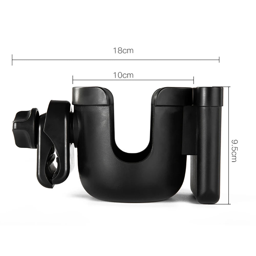 Porte-Gobelet Universel pour Poussette avec Support Téléphone – Support pour Biberon et Bouteille