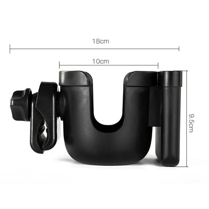 Porte-Gobelet Universel pour Poussette avec Support Téléphone – Support pour Biberon et Bouteille