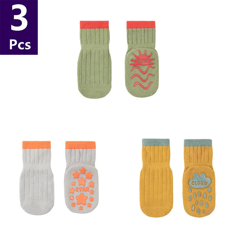Chaussettes Bébé Antidérapantes – Douces, Sécuritaires & Ultra Mignonnes
