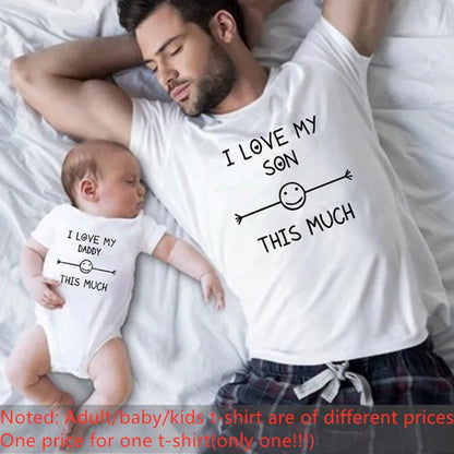 T-Shirt Assorti Père & Enfant – Tenue Famille Matching (Papa & Bébé)