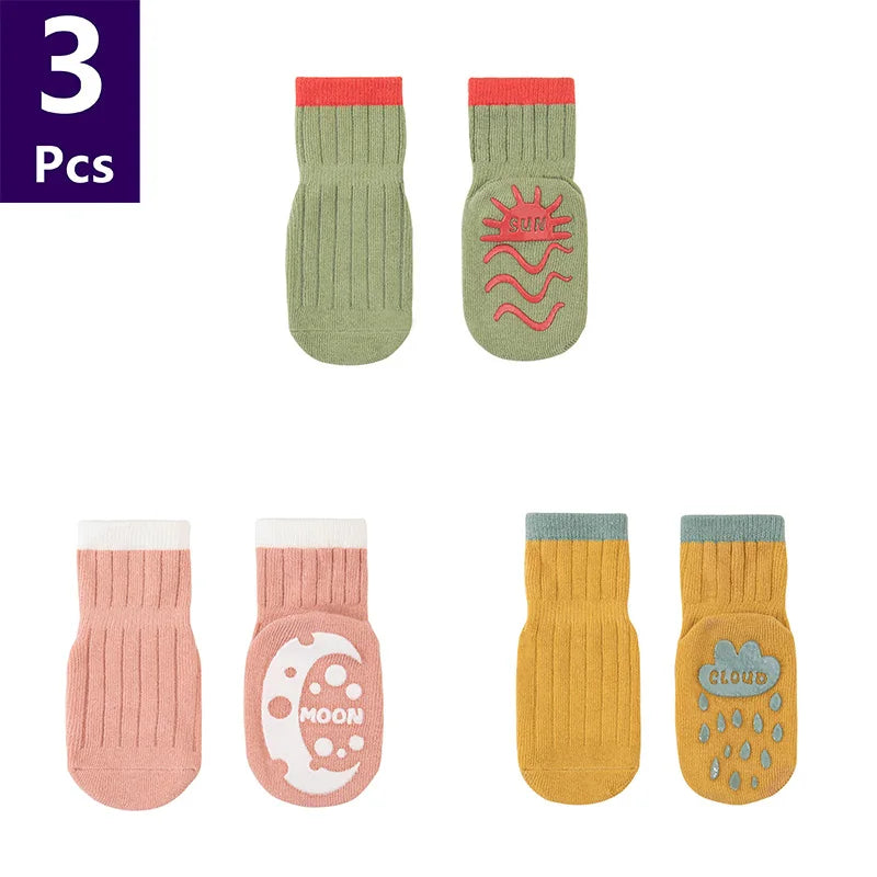 Chaussettes Bébé Antidérapantes – Douces, Sécuritaires & Ultra Mignonnes