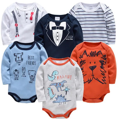 Ensemble Bébé Unisexe – Lot de Bodys en Coton Doux