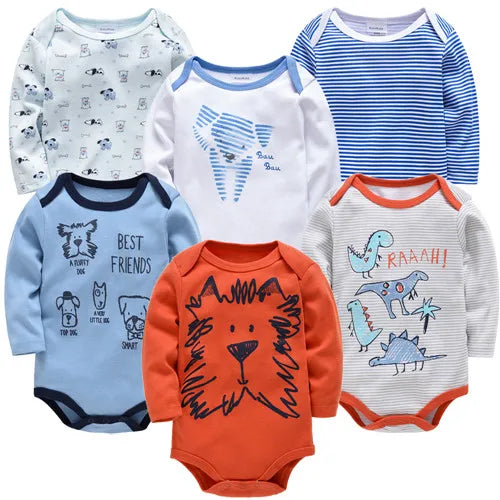 Ensemble Bébé Unisexe – Lot de Bodys en Coton Doux