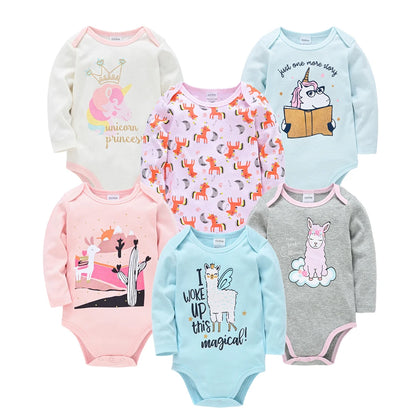 Ensemble Bébé Unisexe – Lot de Bodys en Coton Doux