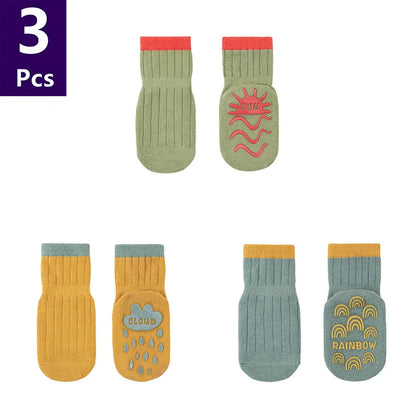 Chaussettes Bébé Antidérapantes – Douces, Sécuritaires & Ultra Mignonnes