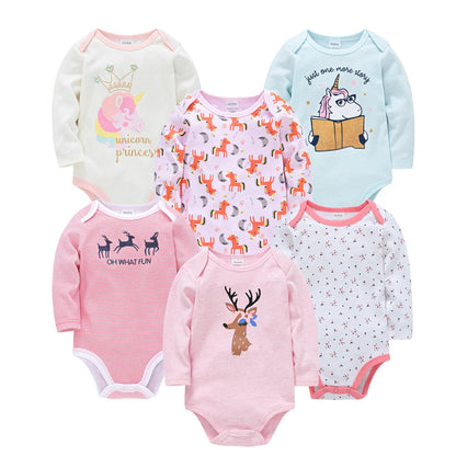 Ensemble Bébé Unisexe – Lot de Bodys en Coton Doux