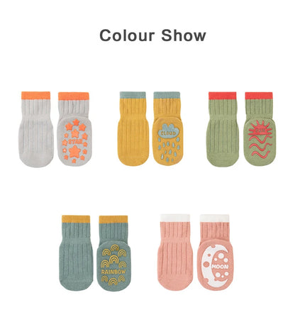 Chaussettes Bébé Antidérapantes – Douces, Sécuritaires & Ultra Mignonnes