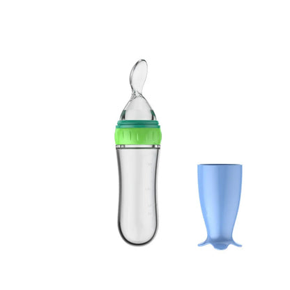 Cuillère doseuse en silicone pour bébé – Alimentation facile & sécurisée