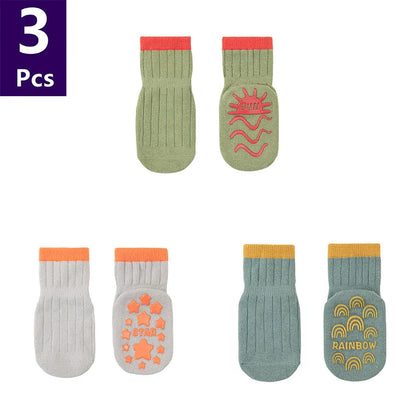 Chaussettes Bébé Antidérapantes – Douces, Sécuritaires & Ultra Mignonnes