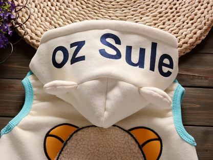 Ensemble Bébé 3 Pièces Douillet – Capuche & Pantalon (Unisexe)